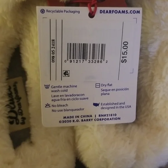 Deluxe by Dearfoams slippers NWT - Picture 3 of 4